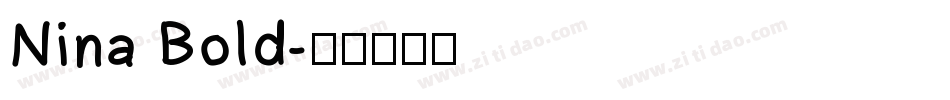 Nina Bold字体转换